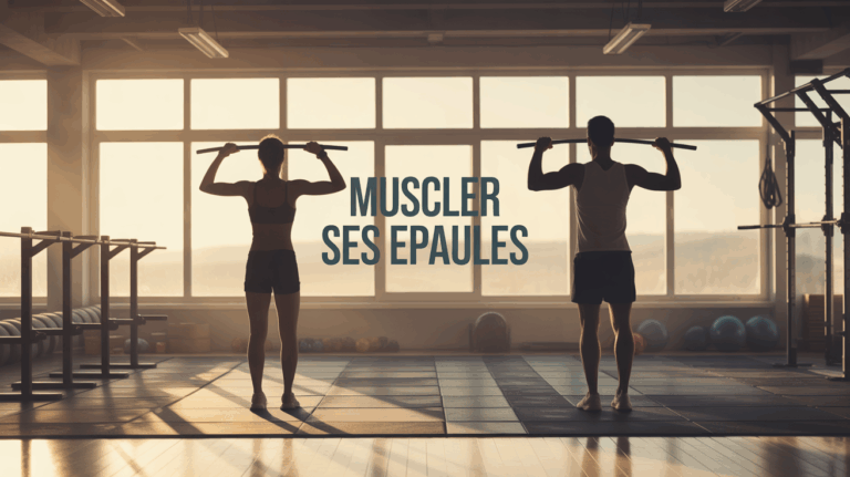 Deux personnes exercices epaules salle de sport muscler ses epaules