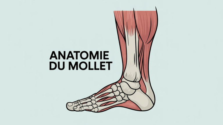 schema jambe vue anatomie mollet triceps sural