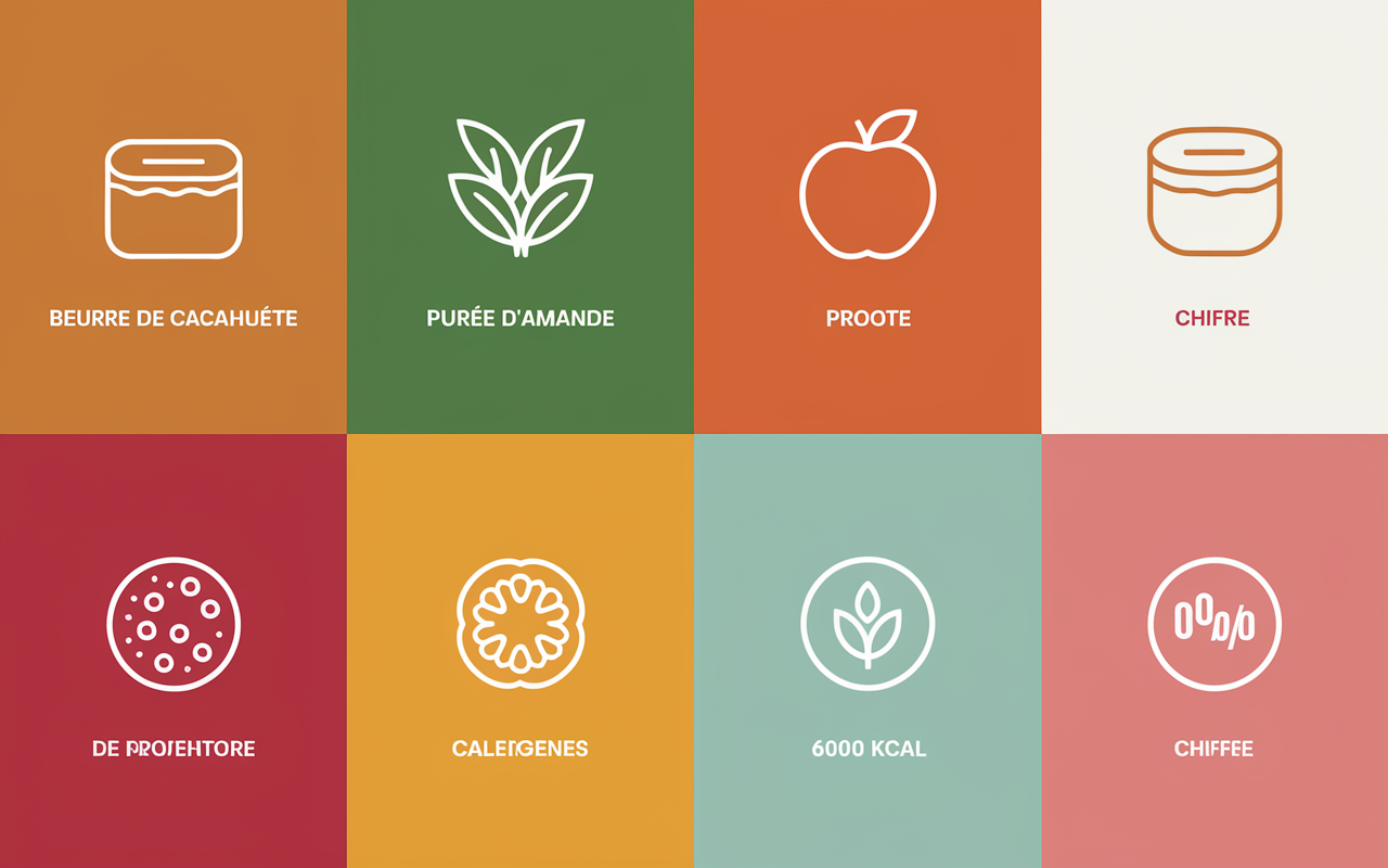 Table nutrition alternatives beurre de cacahuète protéines calories allergènes
