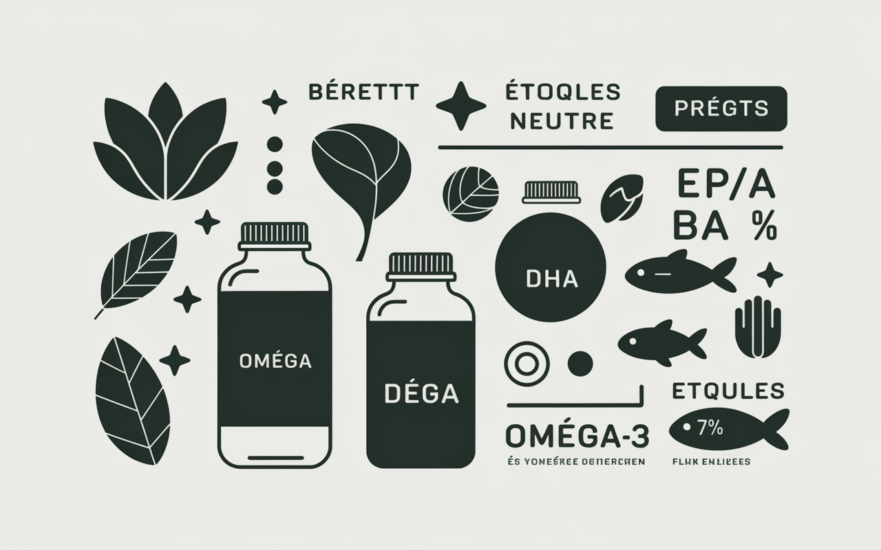 Infographie comparatif omega-3 pharmacie et capsules