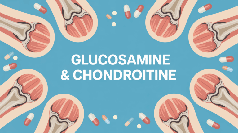 illustration glucosamine chondroïtine capsules articulations