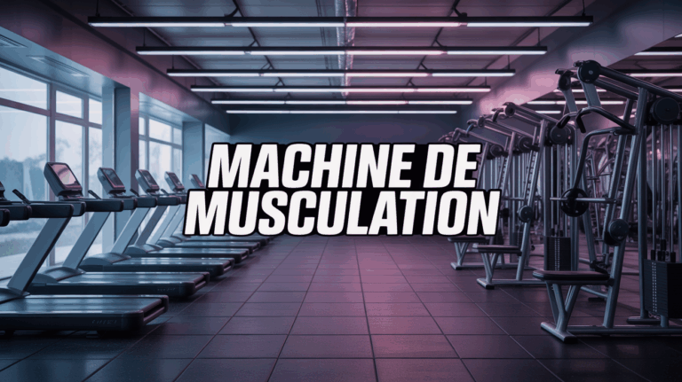 Salle de sport avec machines de musculation