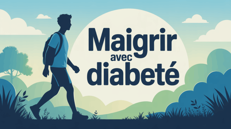 Personne marchant pour maigrir avec diabete