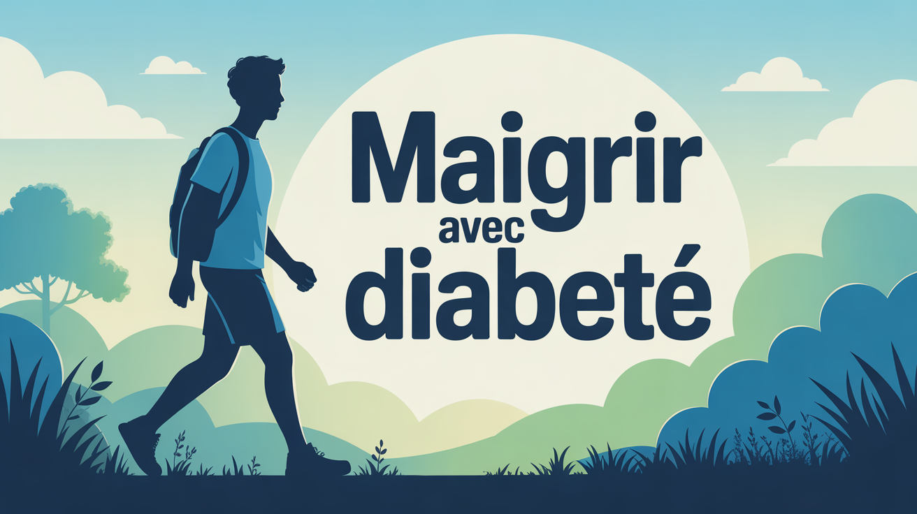 Personne marchant pour maigrir avec diabete