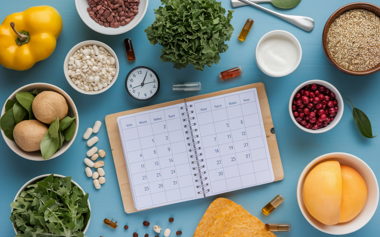 Aliments fibres probiotiques calendrier microbiote perte de poids