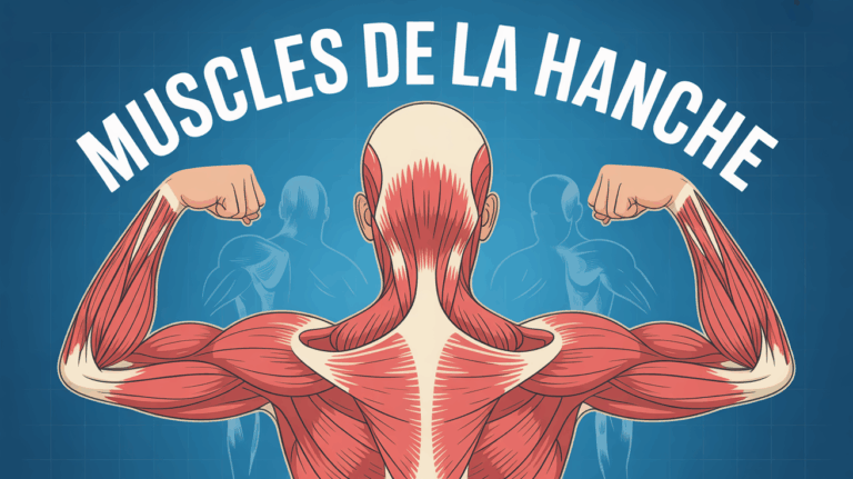 Schéma hanche humaine muscles vue de côté