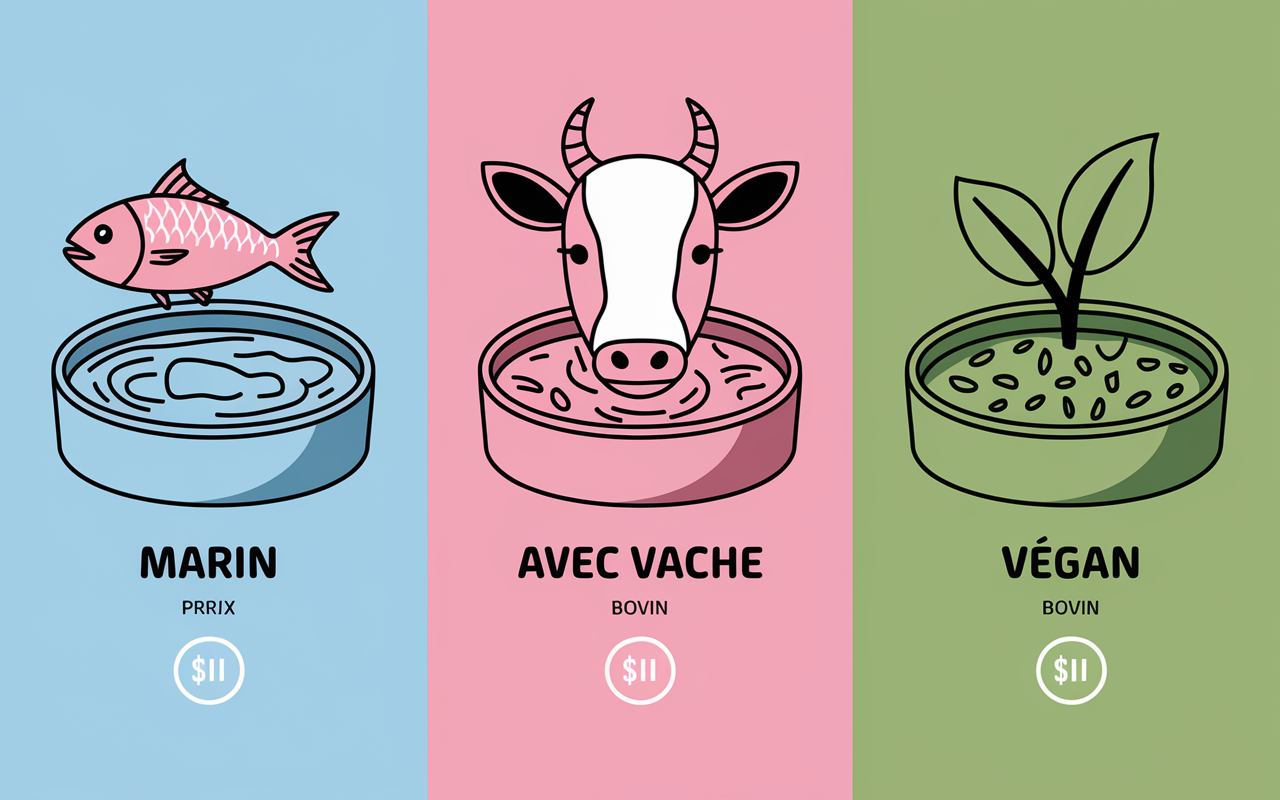 comparatif peptides de collagene hydrolyse marin bovin vegan