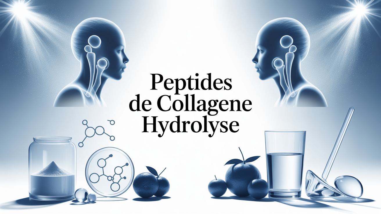peptides de collagene hydrolyse illustration peau souple articulation