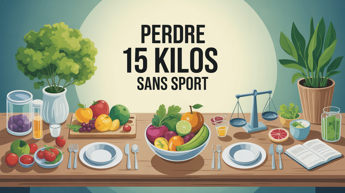 Repas santé pour perdre 15 kilos sans sport