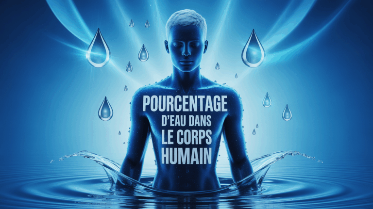silhouette translucide montrant le pourcentage d eau dans le corps humain
