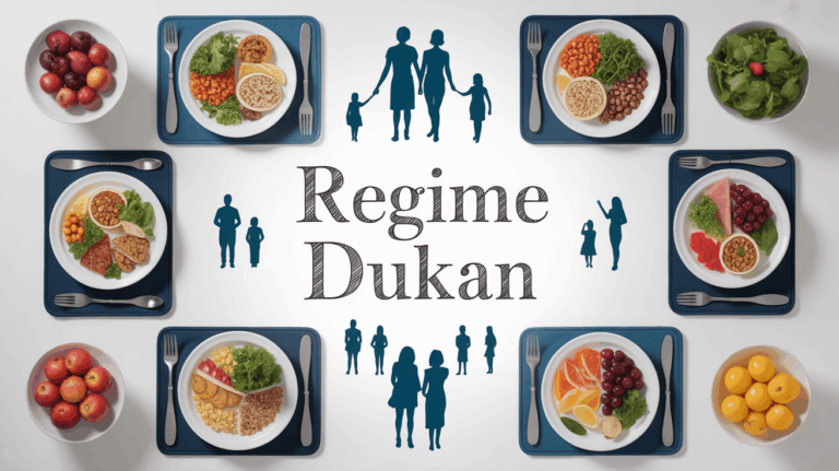 Repas regime Dukan famille cuisine ambiance motivante