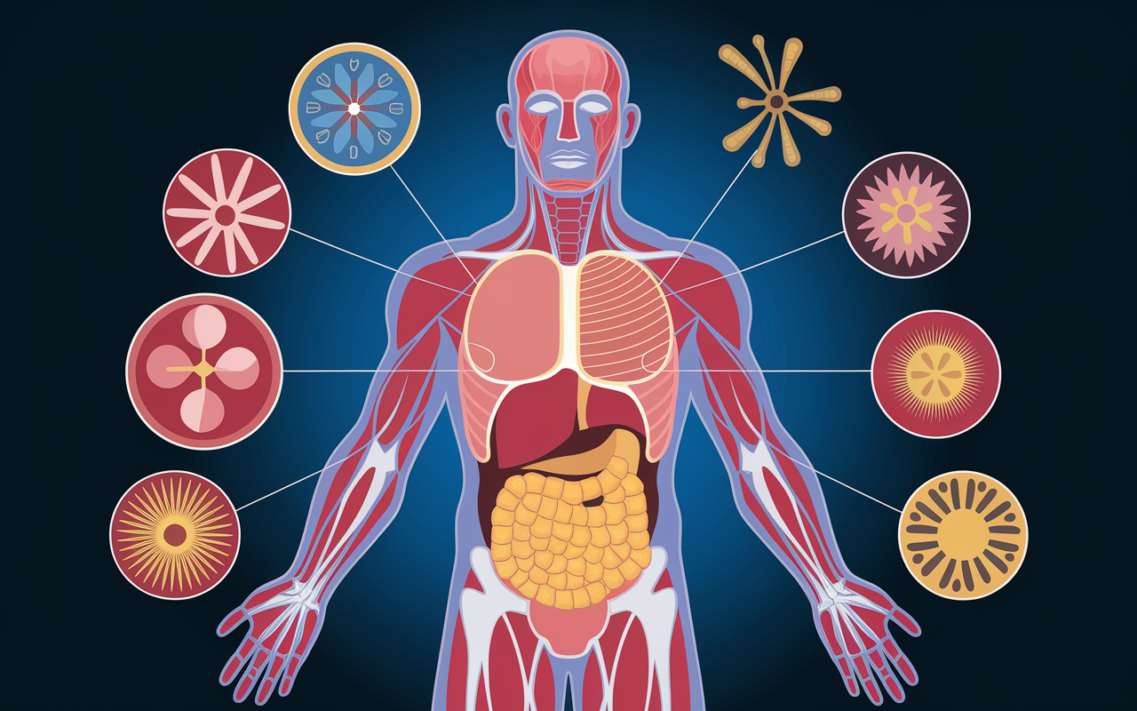 schema role proteines muscles immunite enzymes
