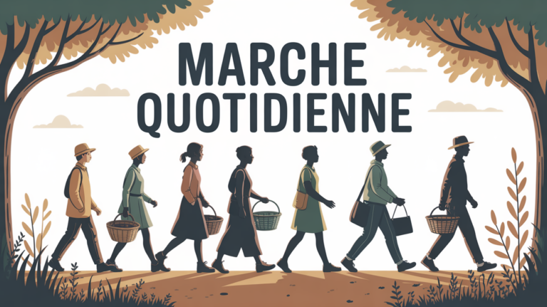 Silhouettes marche quotidienne sentier urbain motivation