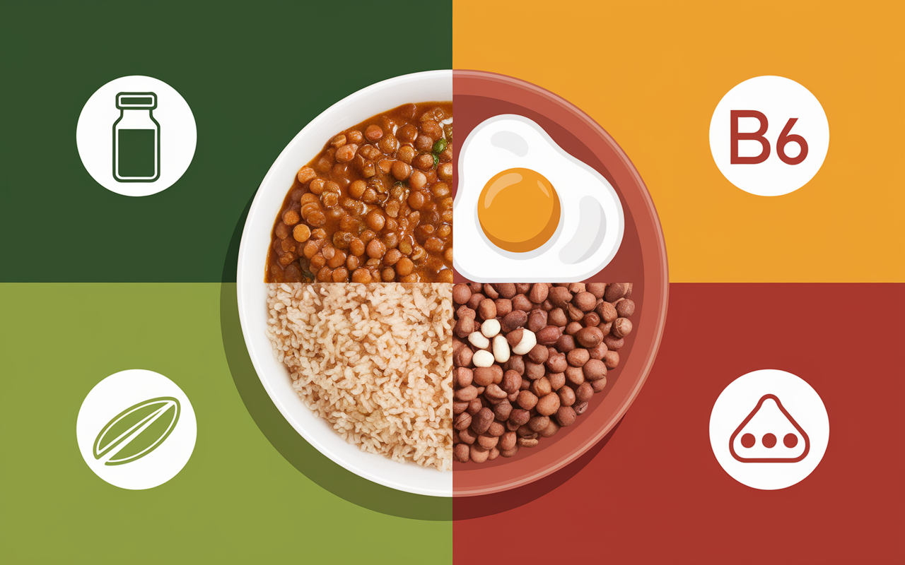 assiette combinaisons tryptophane glucides nutriments