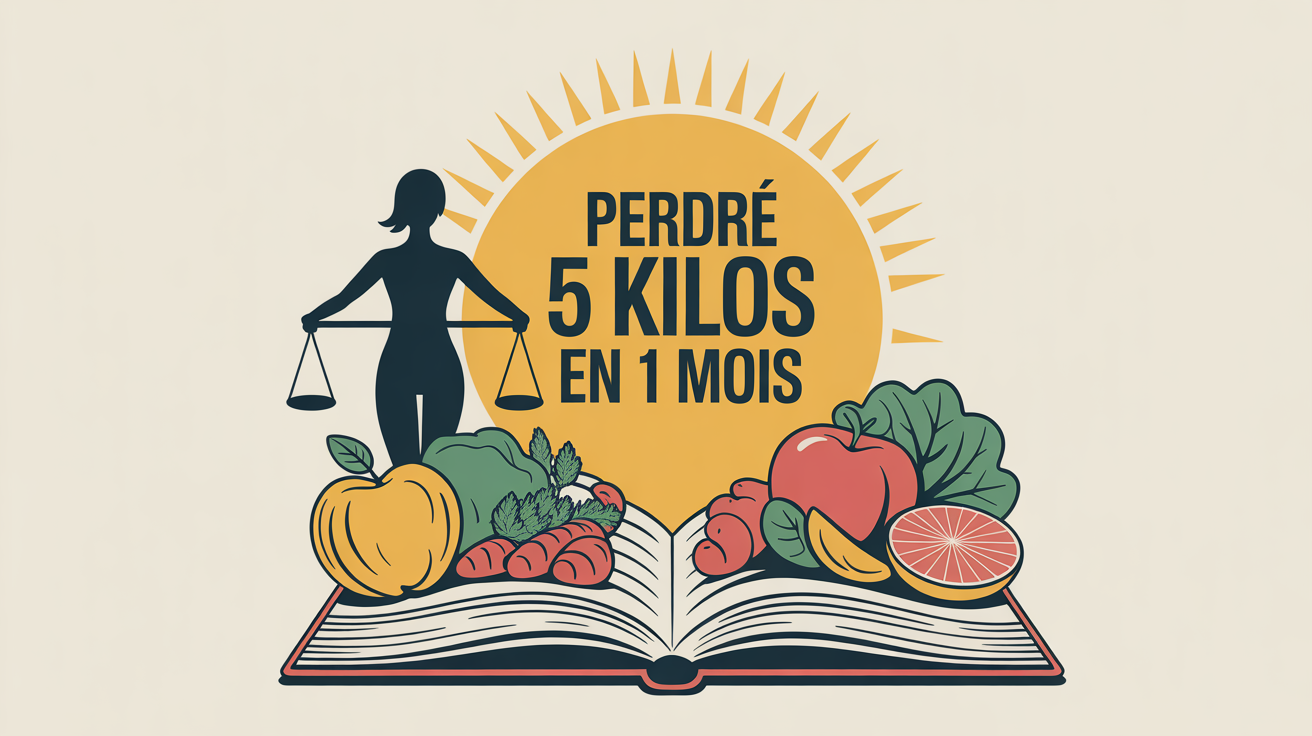 Image carnet marchant alimentation saine perdre 5 kilos en 1 mois