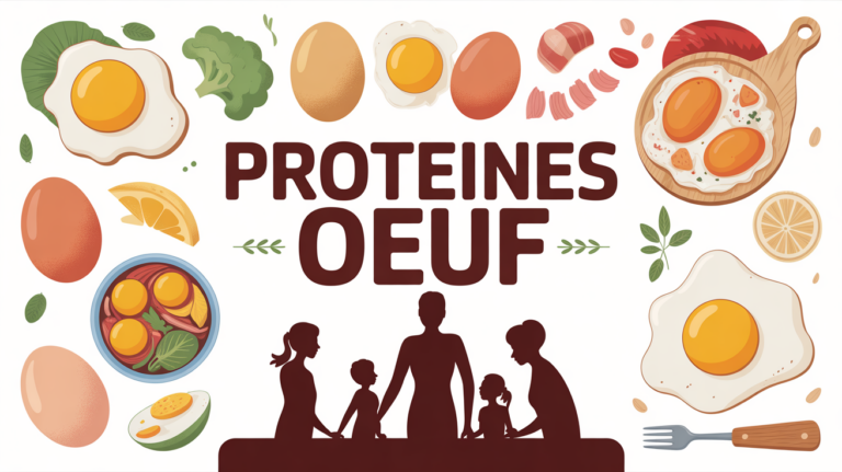 illustration famille table œufs différentes cuissons protéines