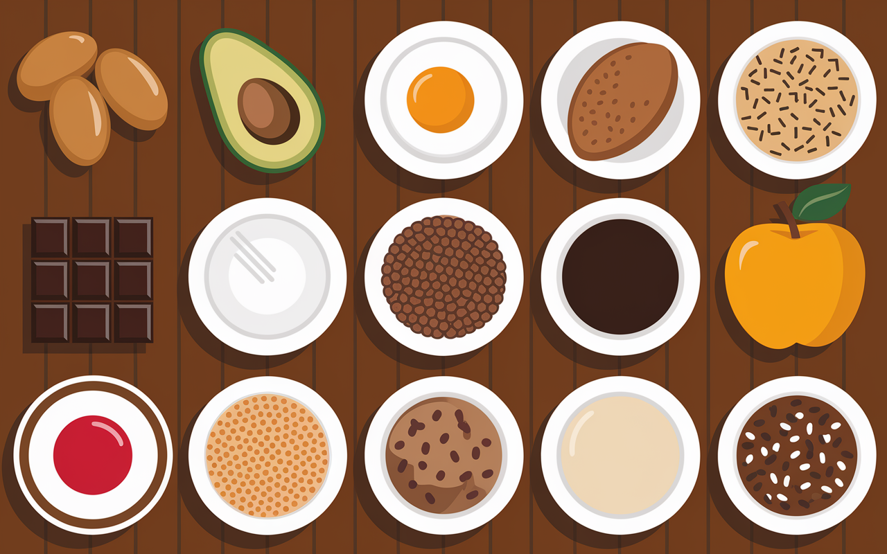 illustration top 10 aliments coupe faim efficaces
