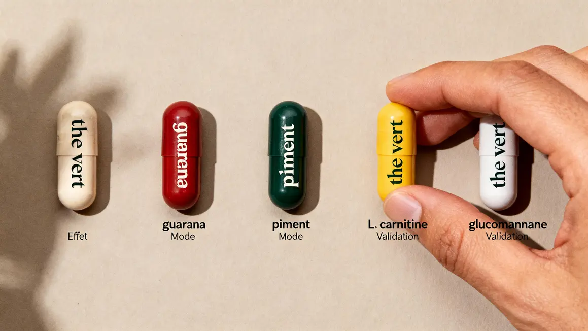 Tableau capsules actifs efficaces gelules brule-graisses