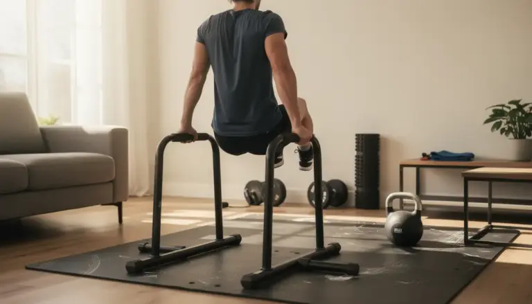 bars de dips à domicile robustes en intérieur pour musculation