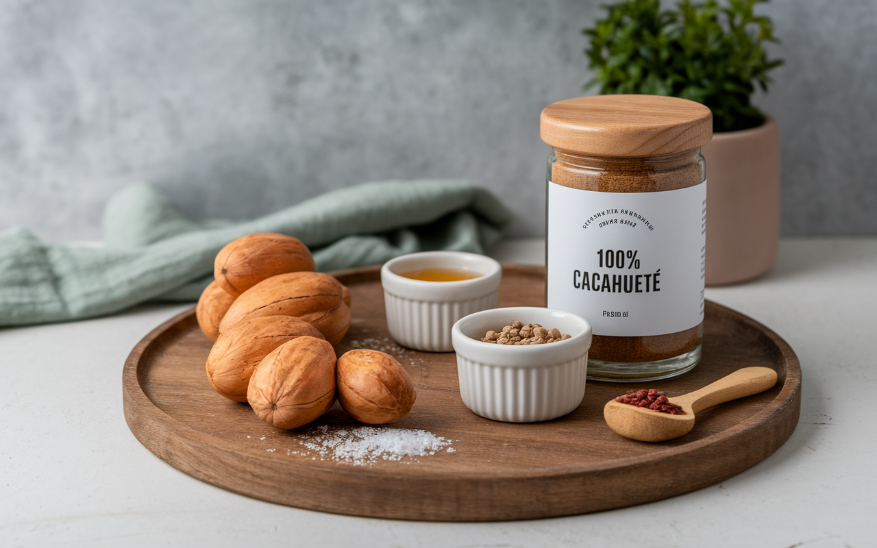 cacahuetes et ingrédients beurre de cacahuete healthy maison