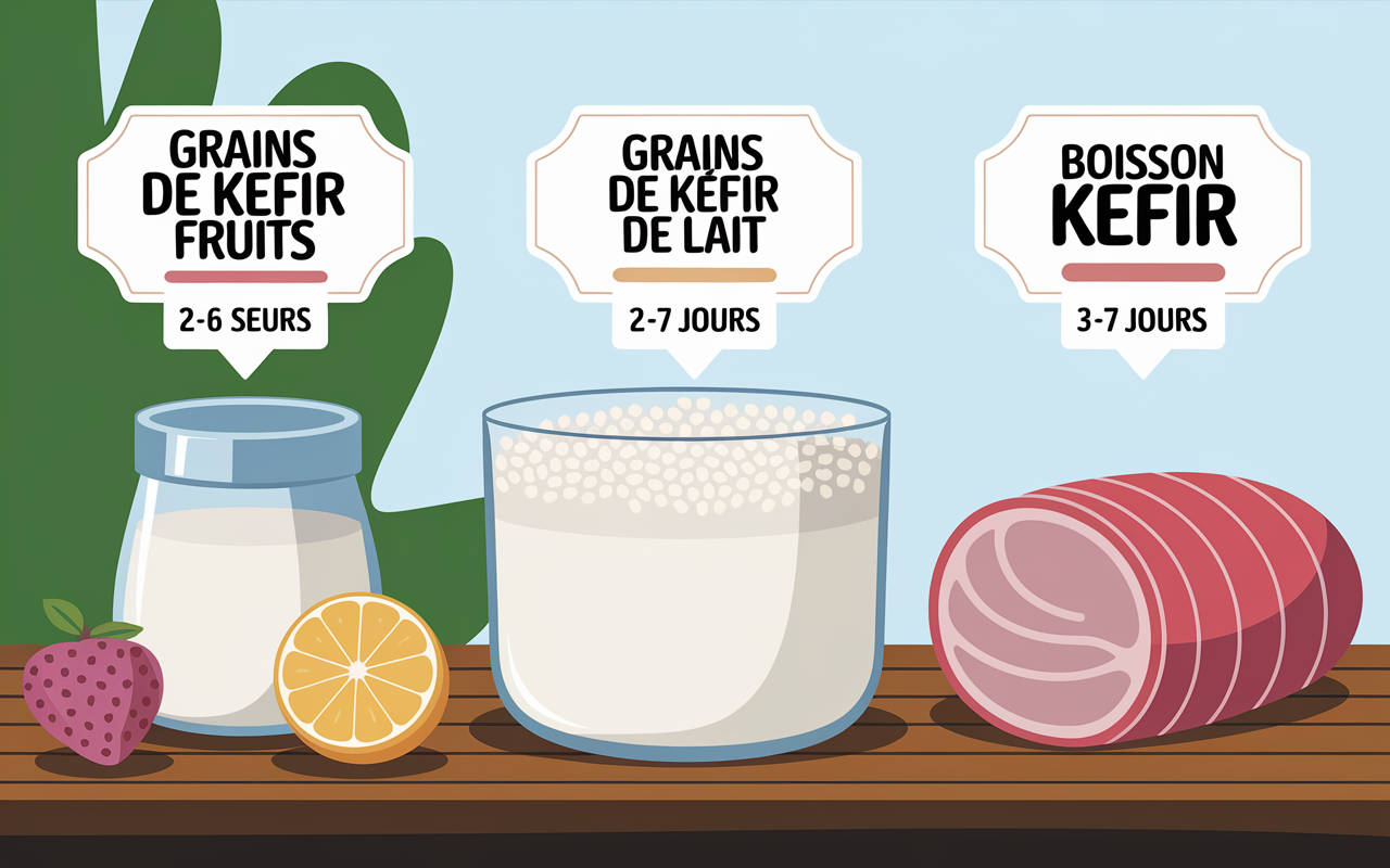 Durée conservation kefir au frigo bocaux