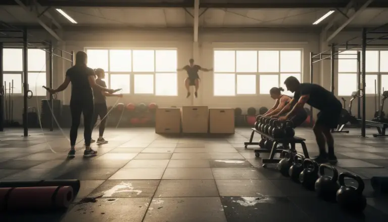 salle CrossFit corde à sauter vue panoramique