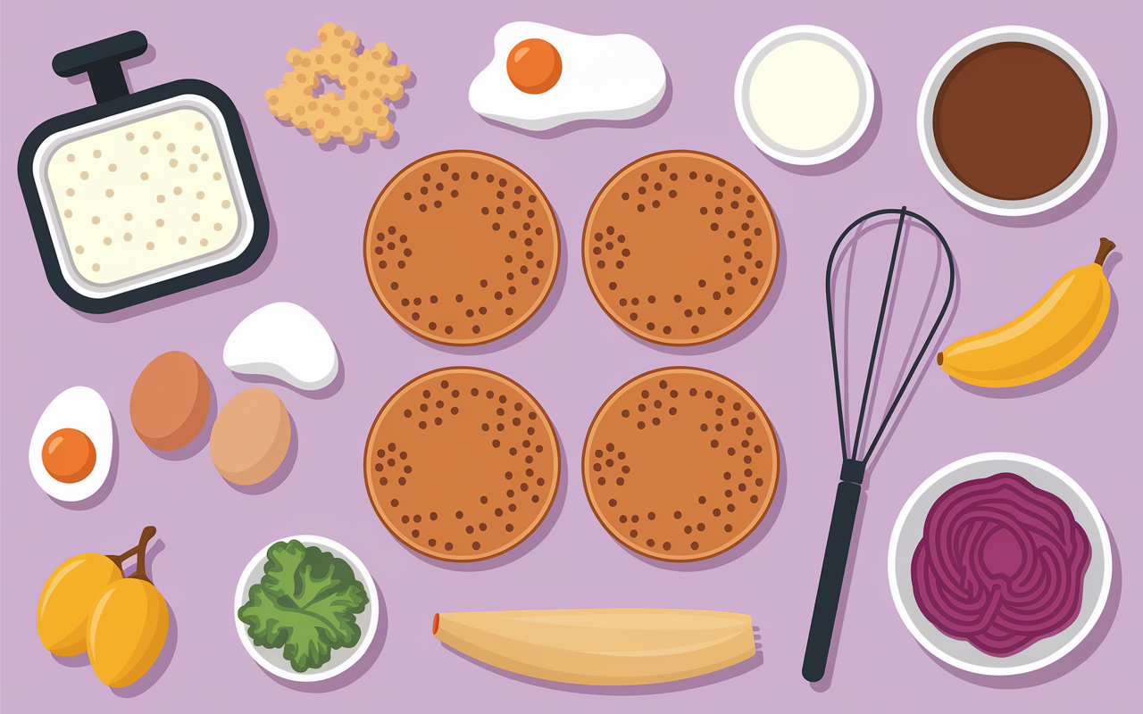 ingredients essentiels pancakes a la whey petits dejeuners proteines