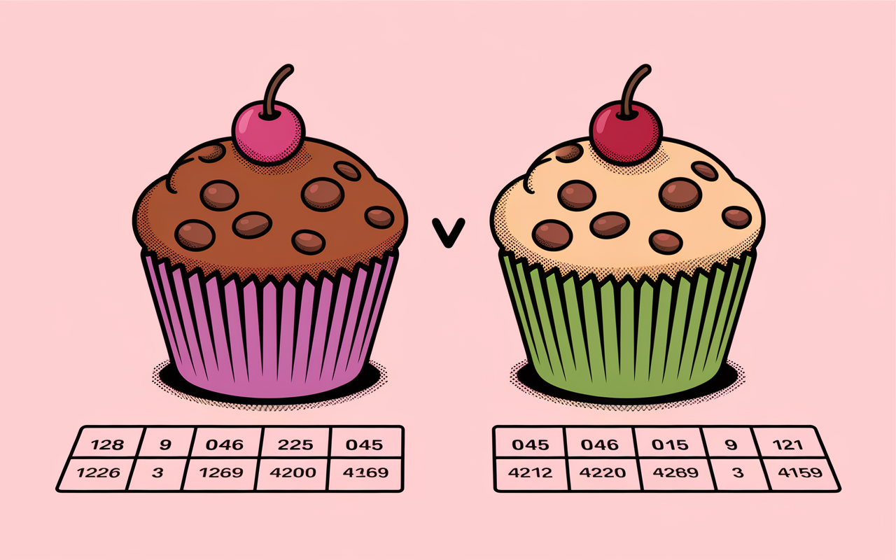 comparatif nutrition muffins healthy et classique