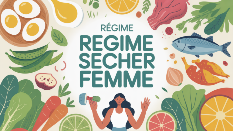 femme active avec aliments sains regime pour secher
