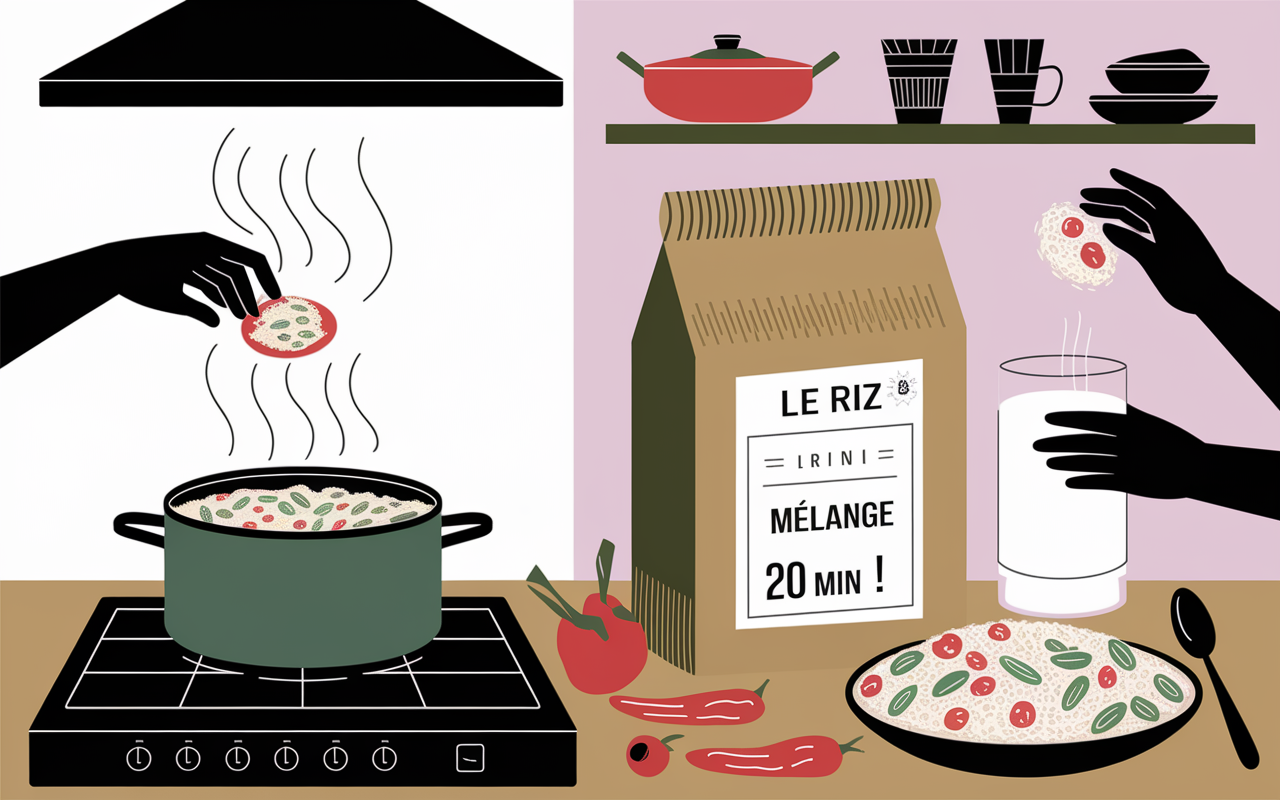 preparation du riz complet cuisson rapide et melange legumes