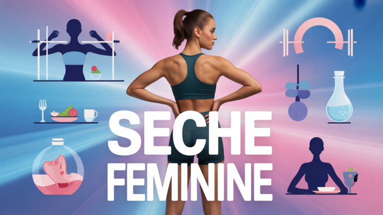 Femme sport stylisee seche feminine, haltères repas cycle
