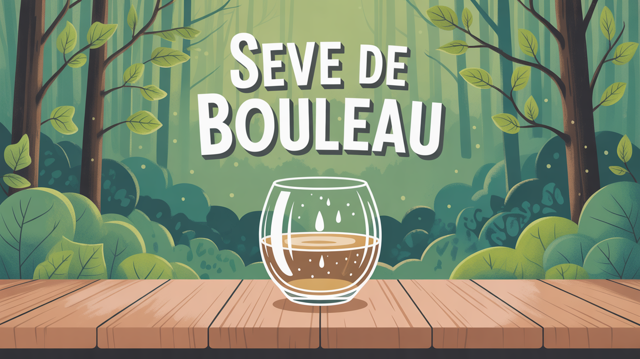 verre de seve de bouleau en foret detox printemps