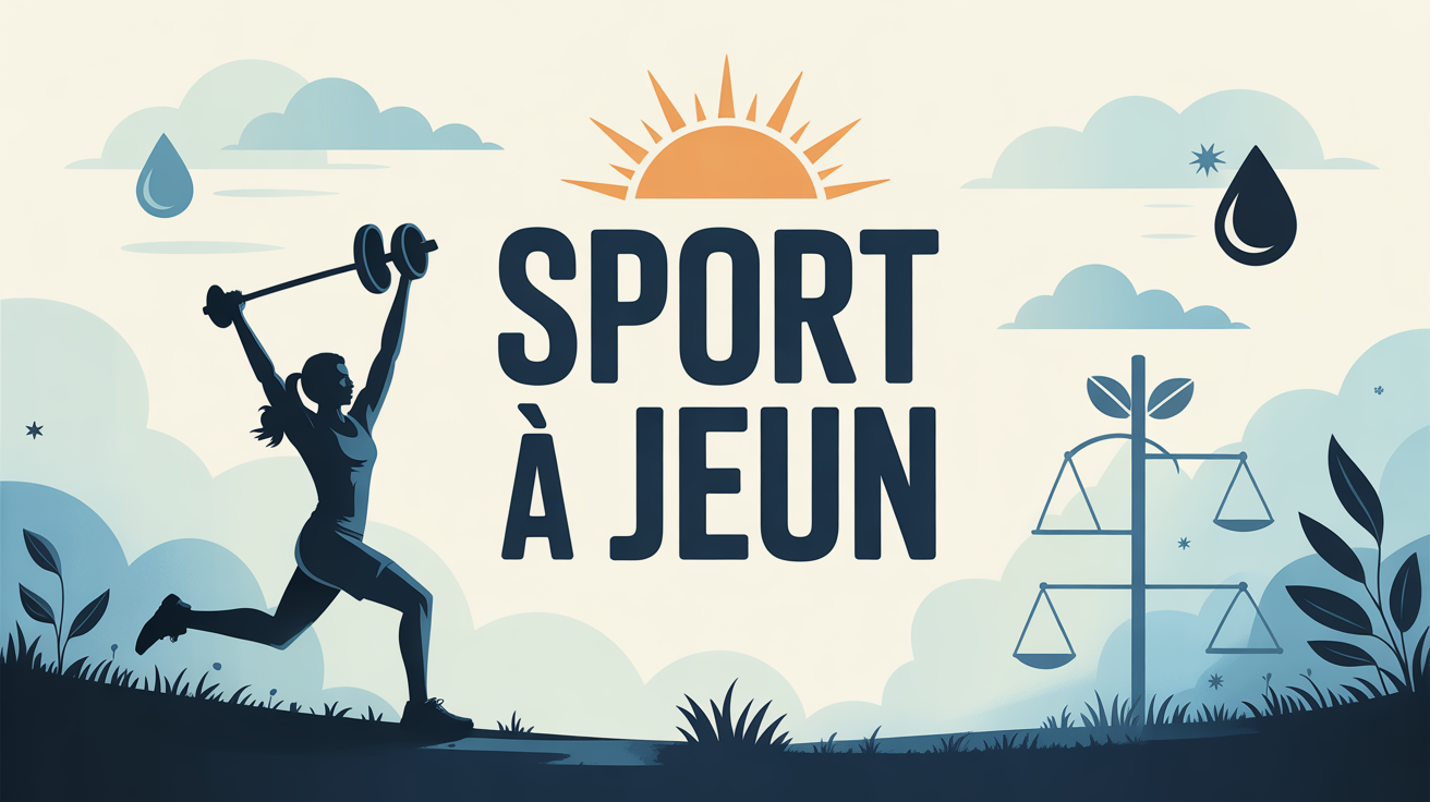 Illustration sport à jeun matin bien-être