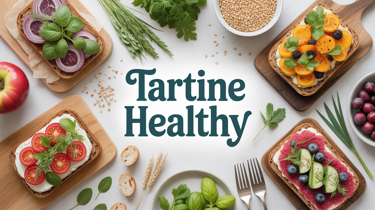 table tartines healthy pain complet legumes fruits herbes graines