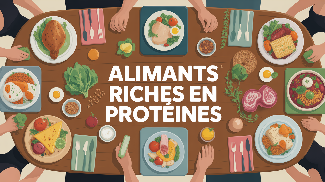 aliments riches en proteines pour maigrir plats variés silhouettes femmes