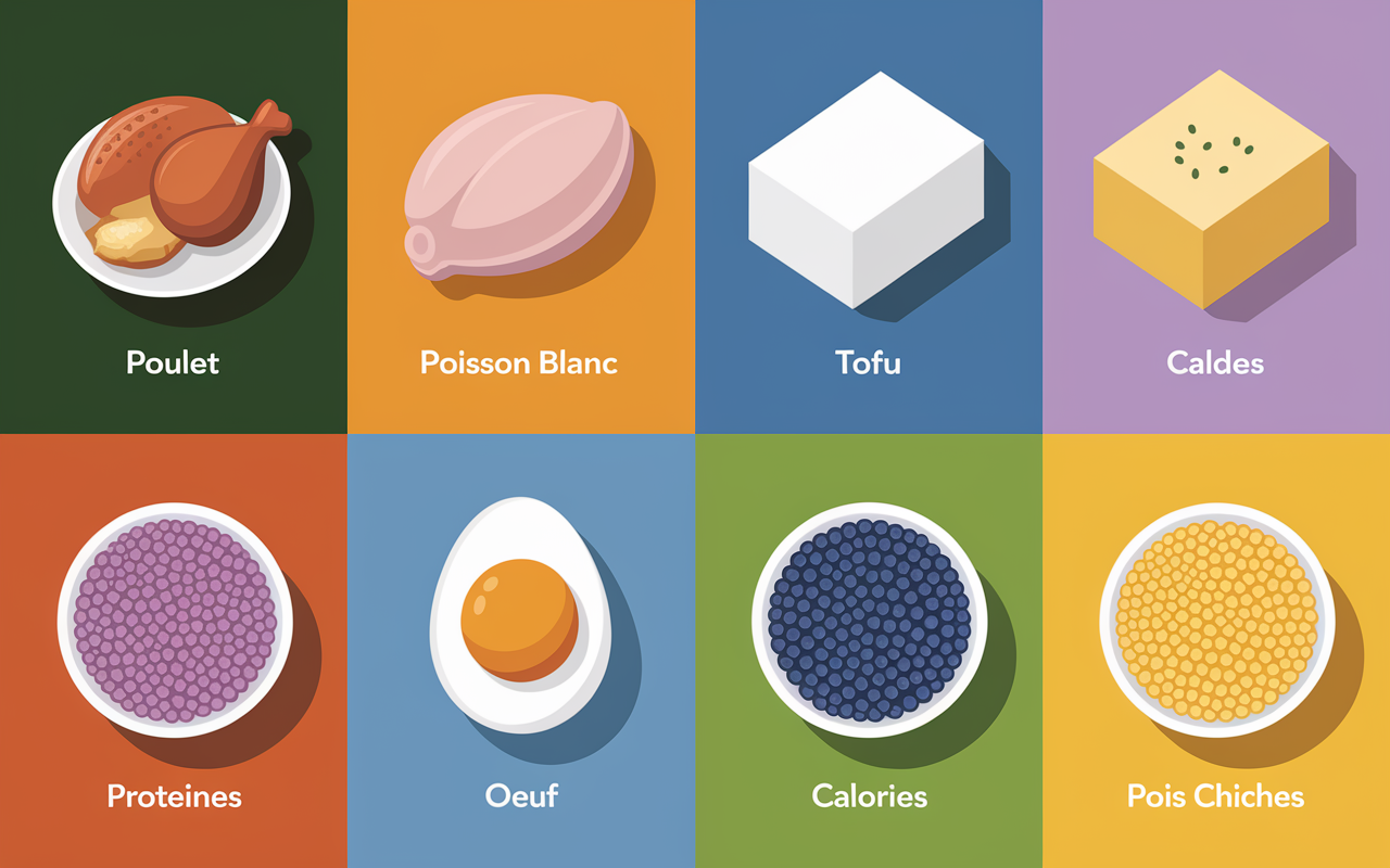 aliments riches en proteines pour maigrir chiffres protéines calories