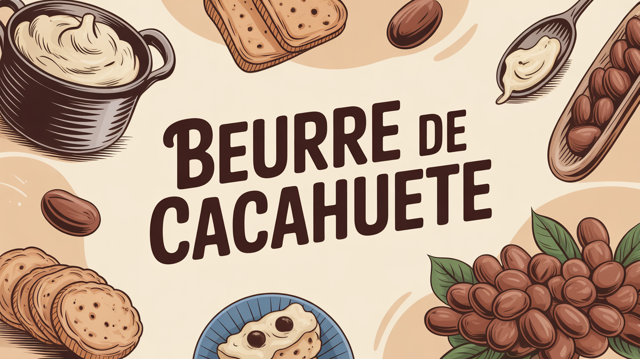 illustration pot beurre de cacahuete calorie
