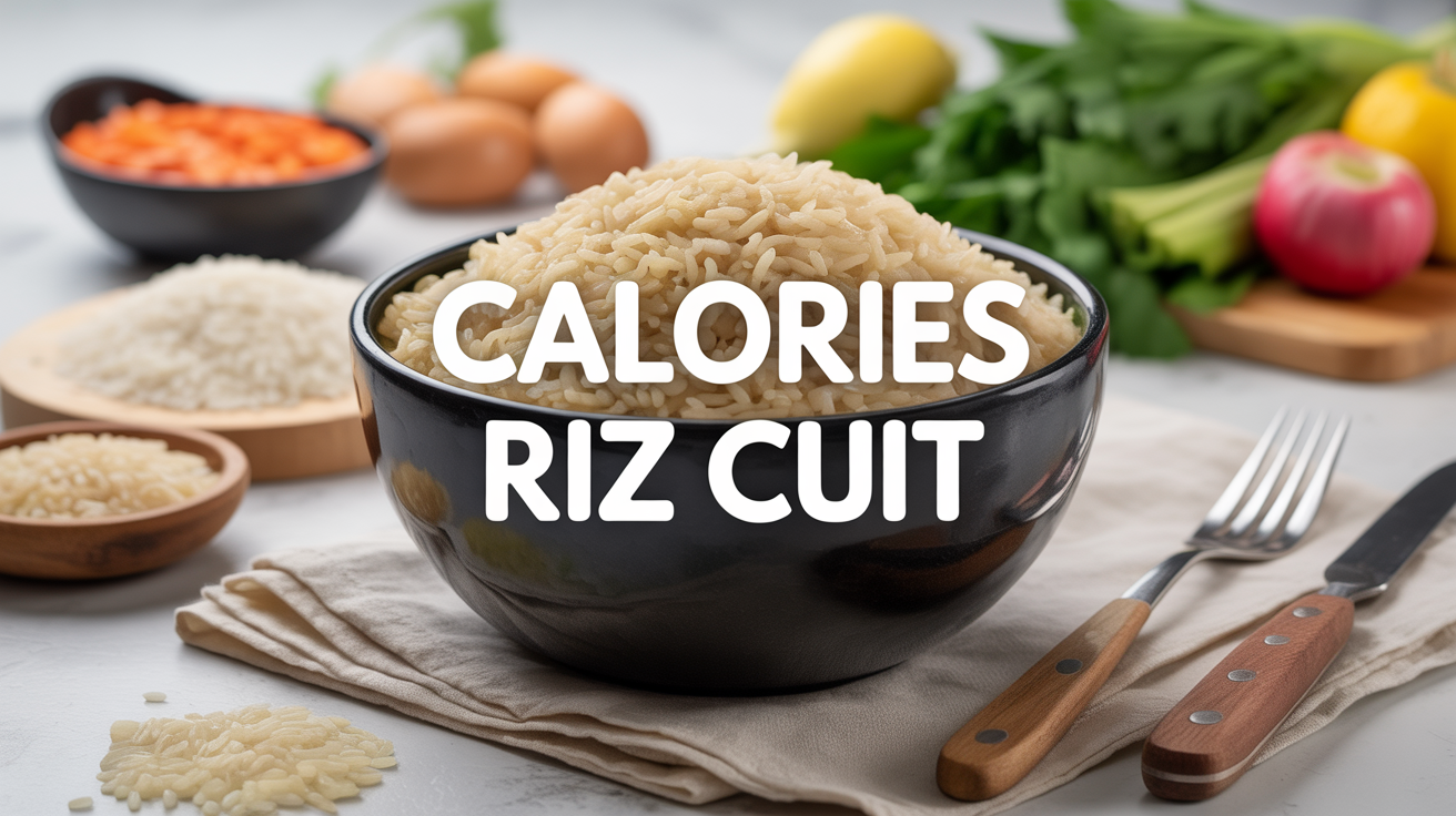 Bol de riz cuit variétés calories du riz cuit