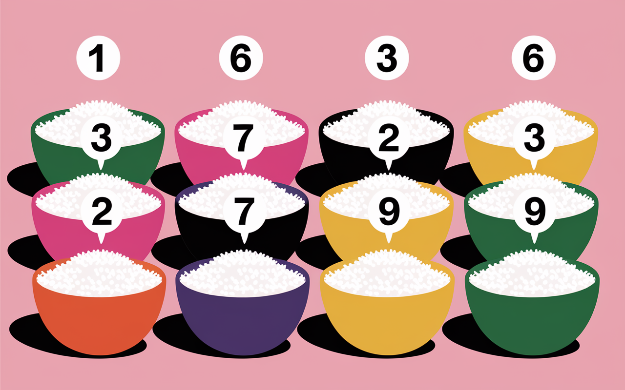 Tableau calories du riz cuit