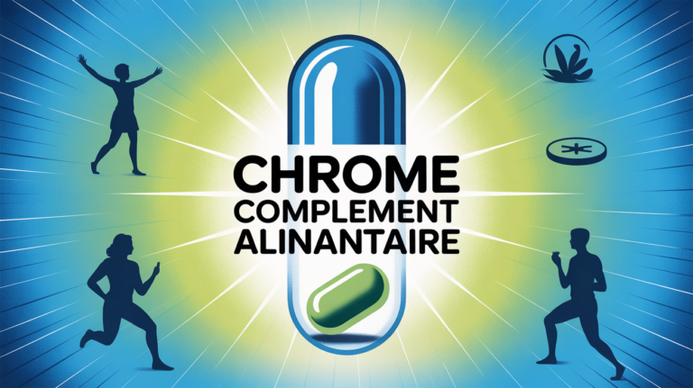 chrome en complement alimentaire illustration dynamique