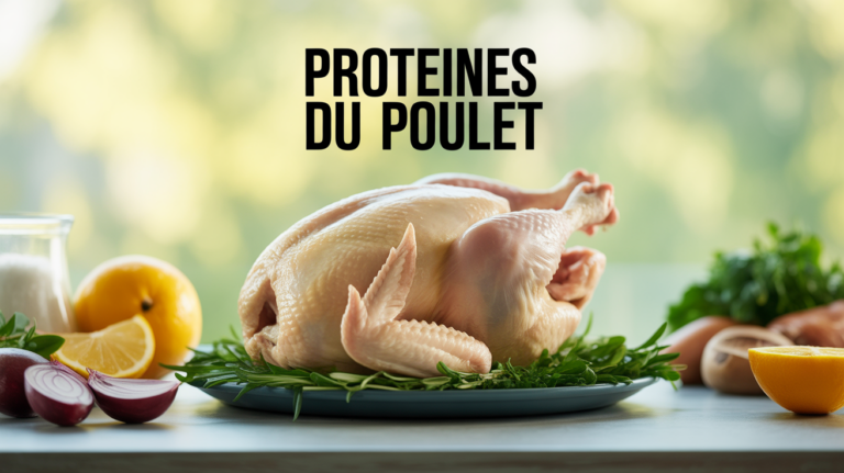 combien de proteines dans 100 g de poulet image stylisee