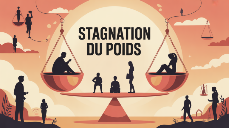 combien de temps dure la stagnation du poids illustration balance
