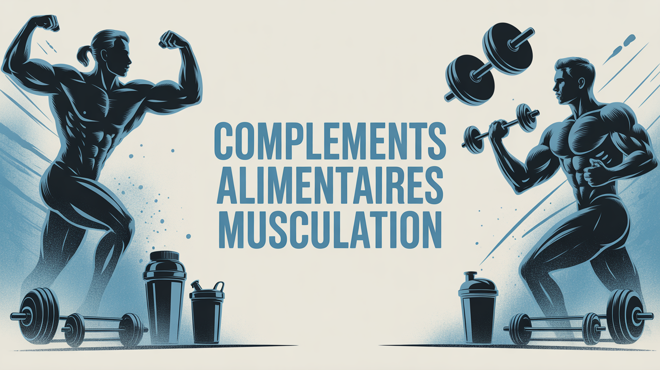 centre d'image complement alimentaire pour la musculation silhouettes