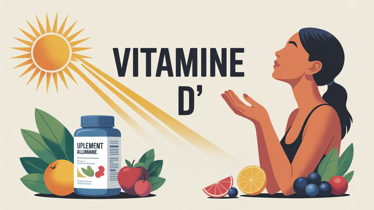 silhouette rayon soleil complement alimentaire vitamine d