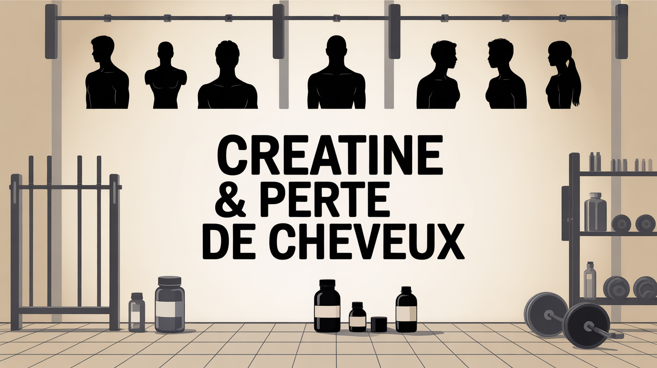creatine perte de cheveux silhouettes sport
