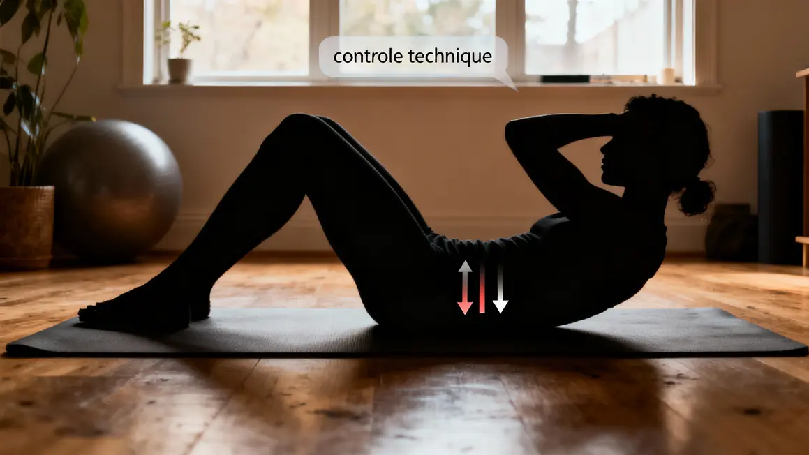 crunch abdos posture controle technique