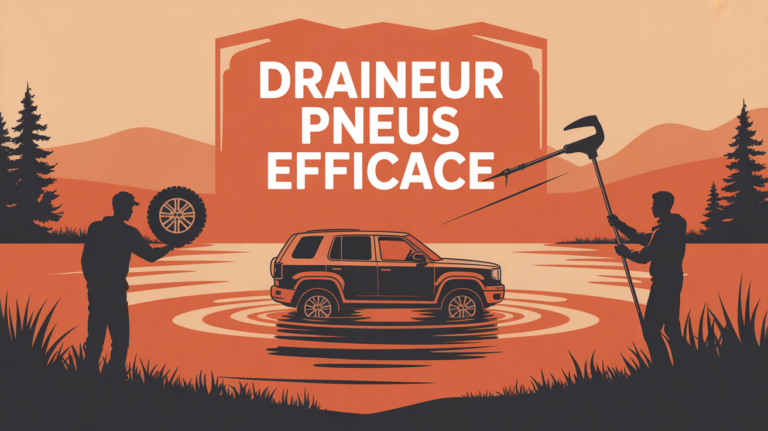 scene off-road avec draineur efficace pour degonfler