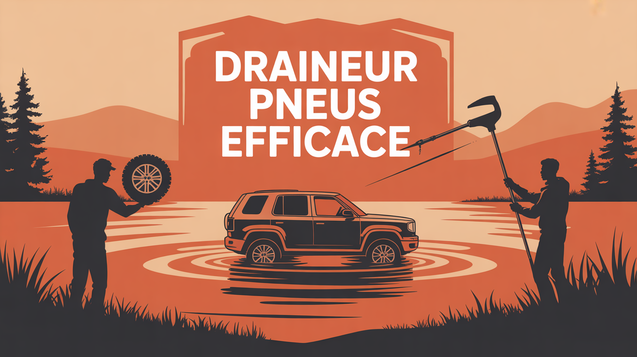 scene off-road avec draineur efficace pour degonfler