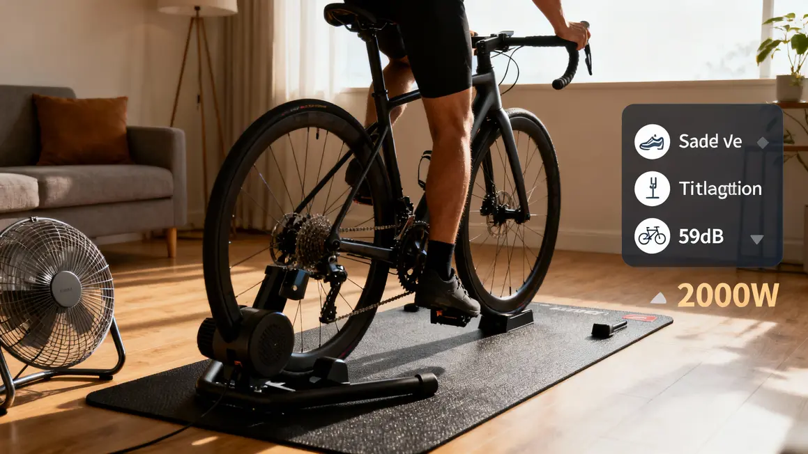 Installation vélo sur home trainer connecté avec checklist conseils