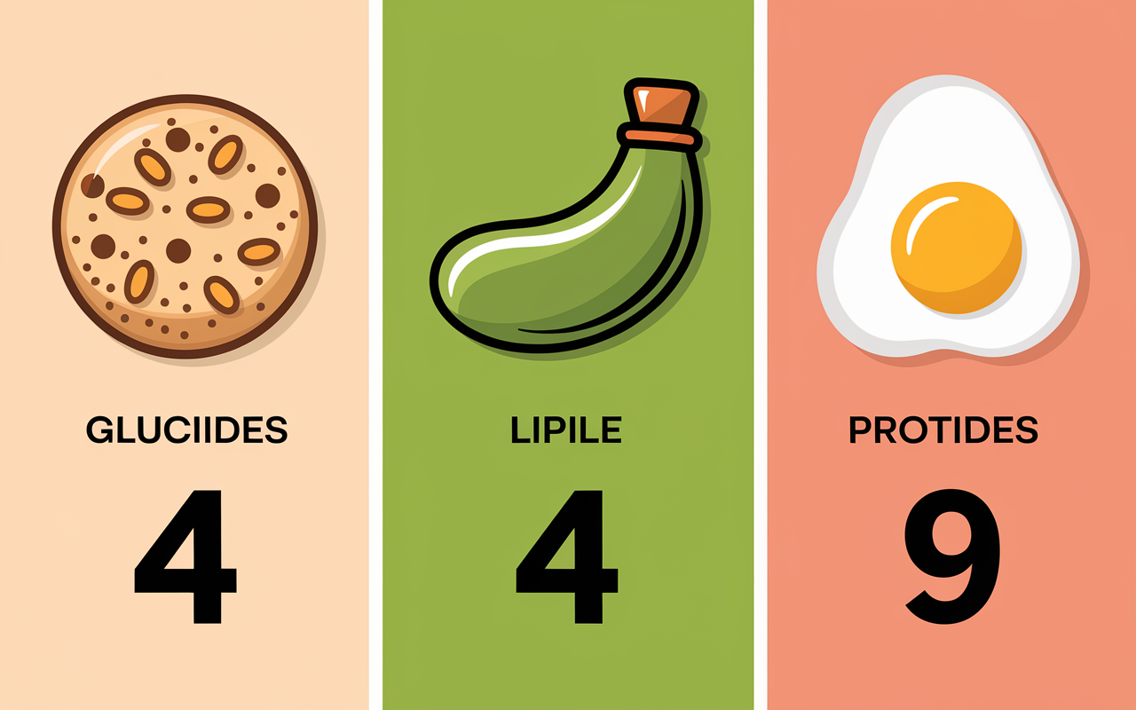 Aliments lipides glucides protides chiffres calories